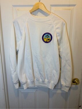 Vintage Hanes Single Stitch ‘90 White Crewneck Sweatshirt Operation Desert Storm